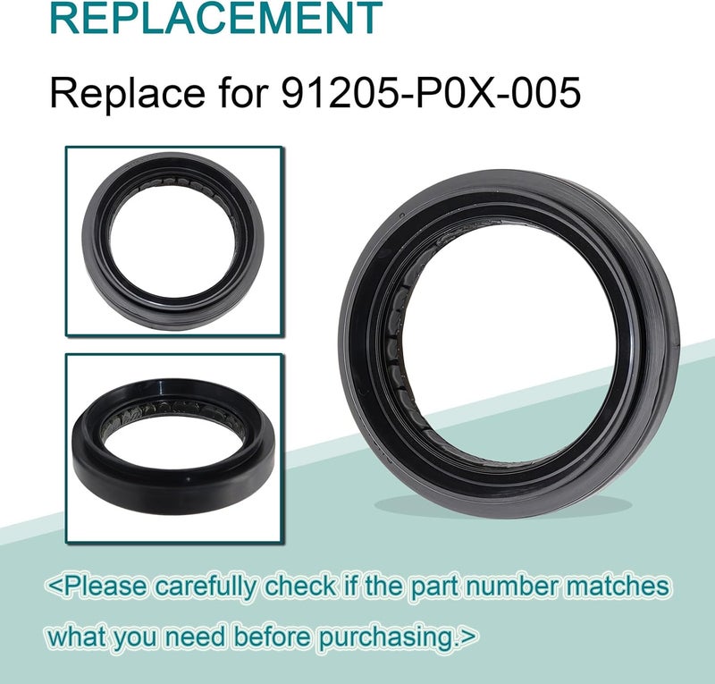 repustor 2 Pack 91205-P0X-005 Automatic Transmission Drive Axle Oil Seal-Compatible With Honda Pilot 2003-2015,Civic 2016-2021,CR-V 2002-2021,Insight 2019-2021,Drive Axle Oil Seal Replacement - Image 4
